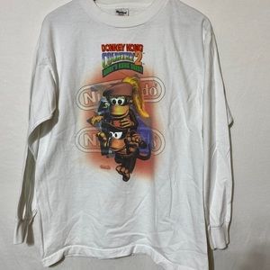 Rare Donkey Kong Country 2 Diddy’s King Quest Promotional Tee Large